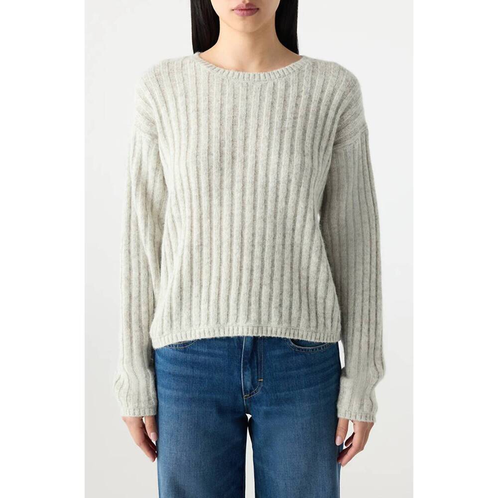 NEW AMO hallie sweater in bone heather